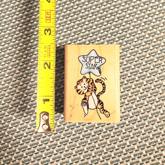 VTG Rubber Stamp Star Tiger - Picture 3 of 3